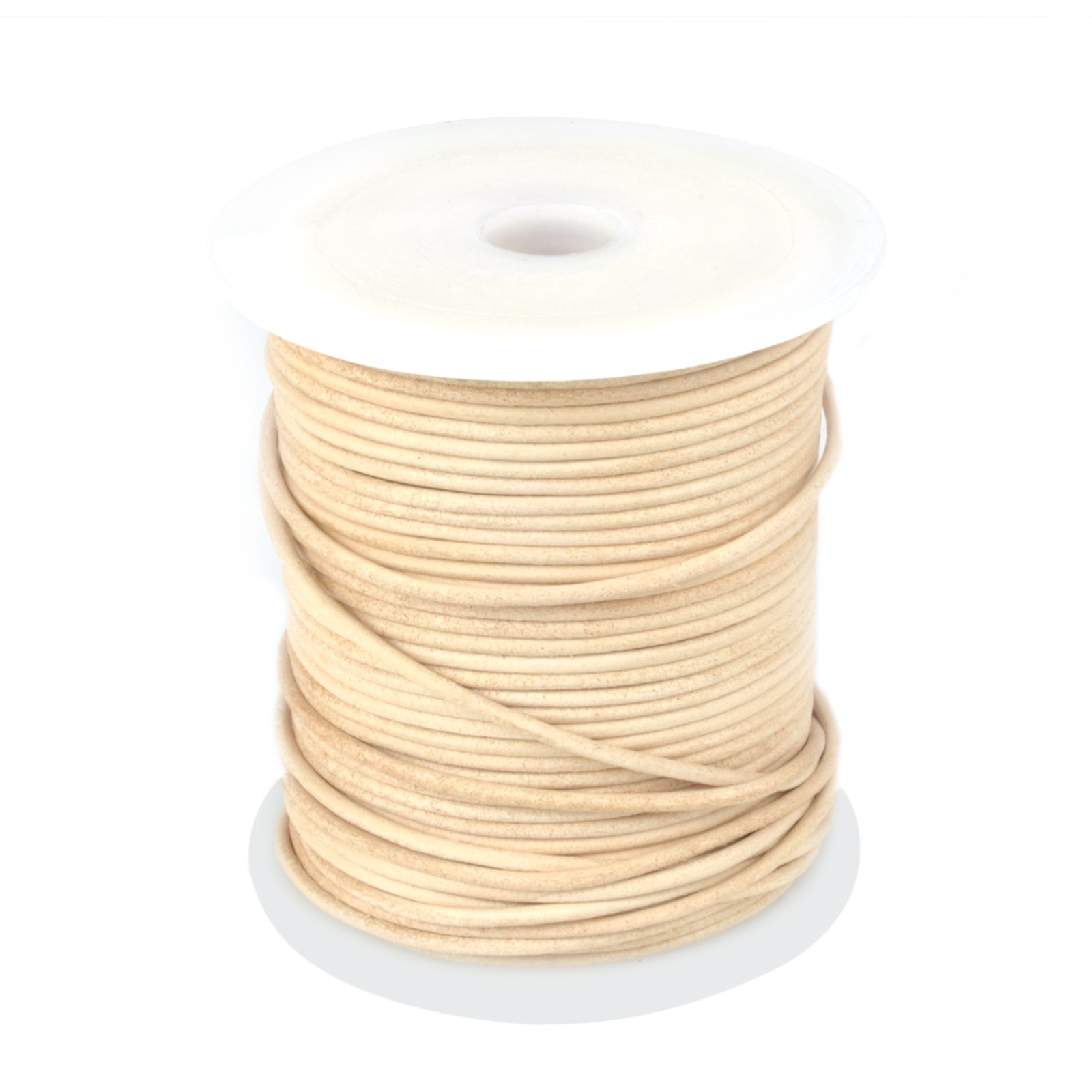 Natural 50mtr Leather Spool 2mm