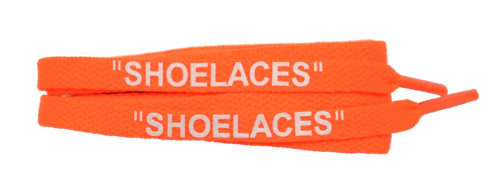 Neon Orange 120cm Flat "shoe Lace" 