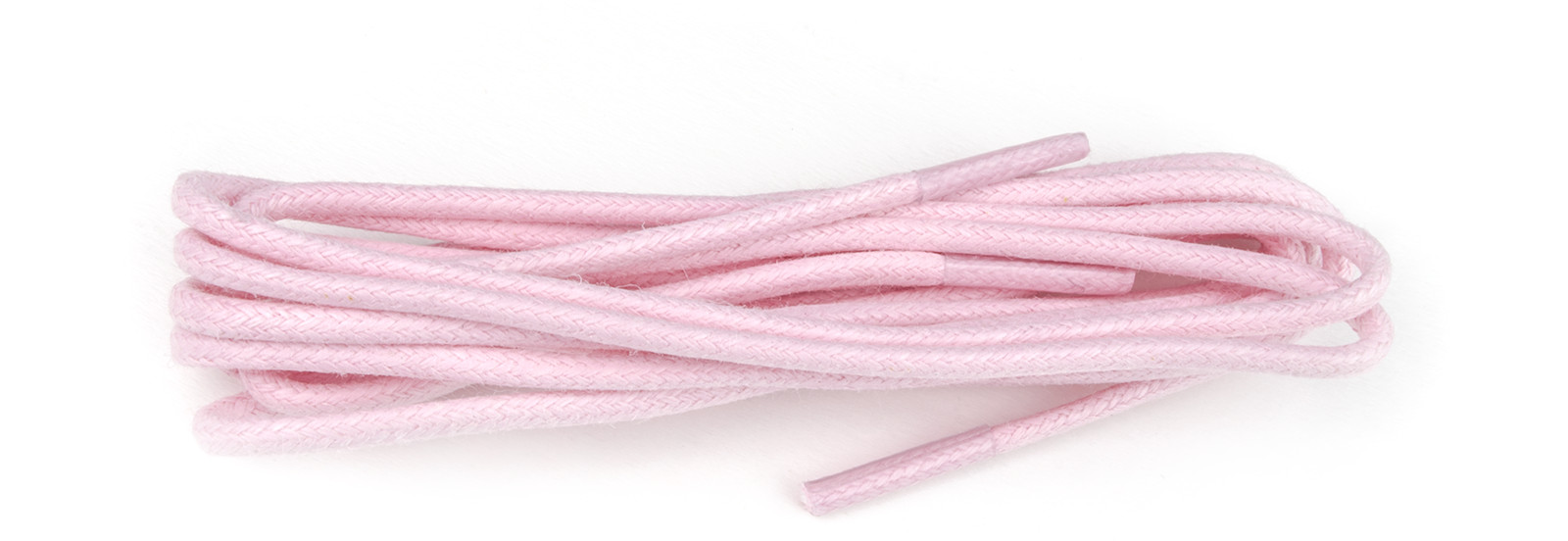 Pastel Pink Waxed 3mm Round Laces