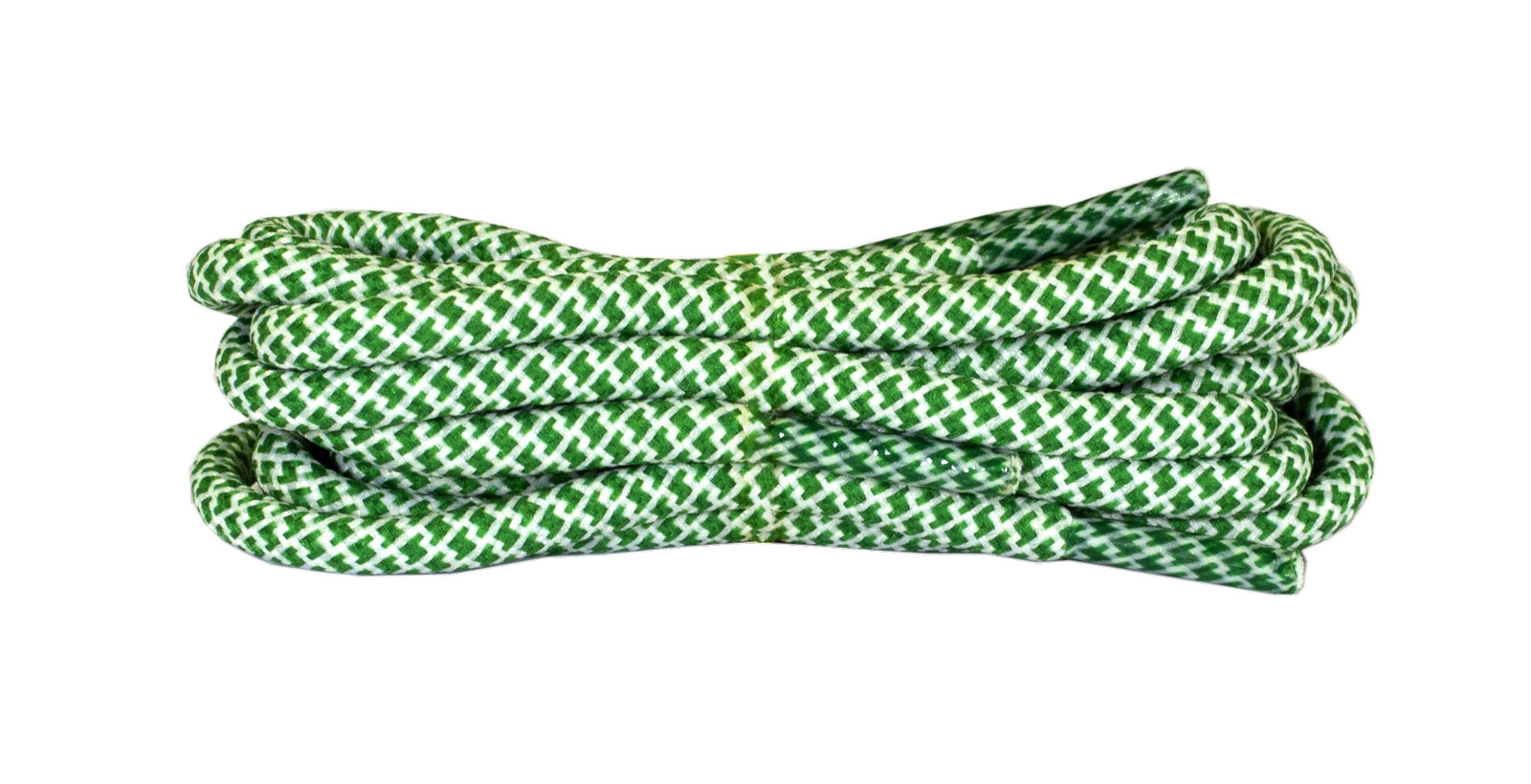 Green & White 120cm Honeycomb Mosaic Laces 