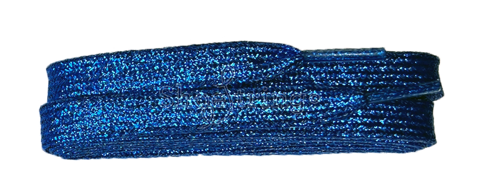 Cobalt Blue Metallic Glitter Flat 120cm