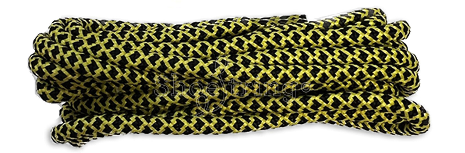 Black & Yellow 120cm Honeycomb Laces 