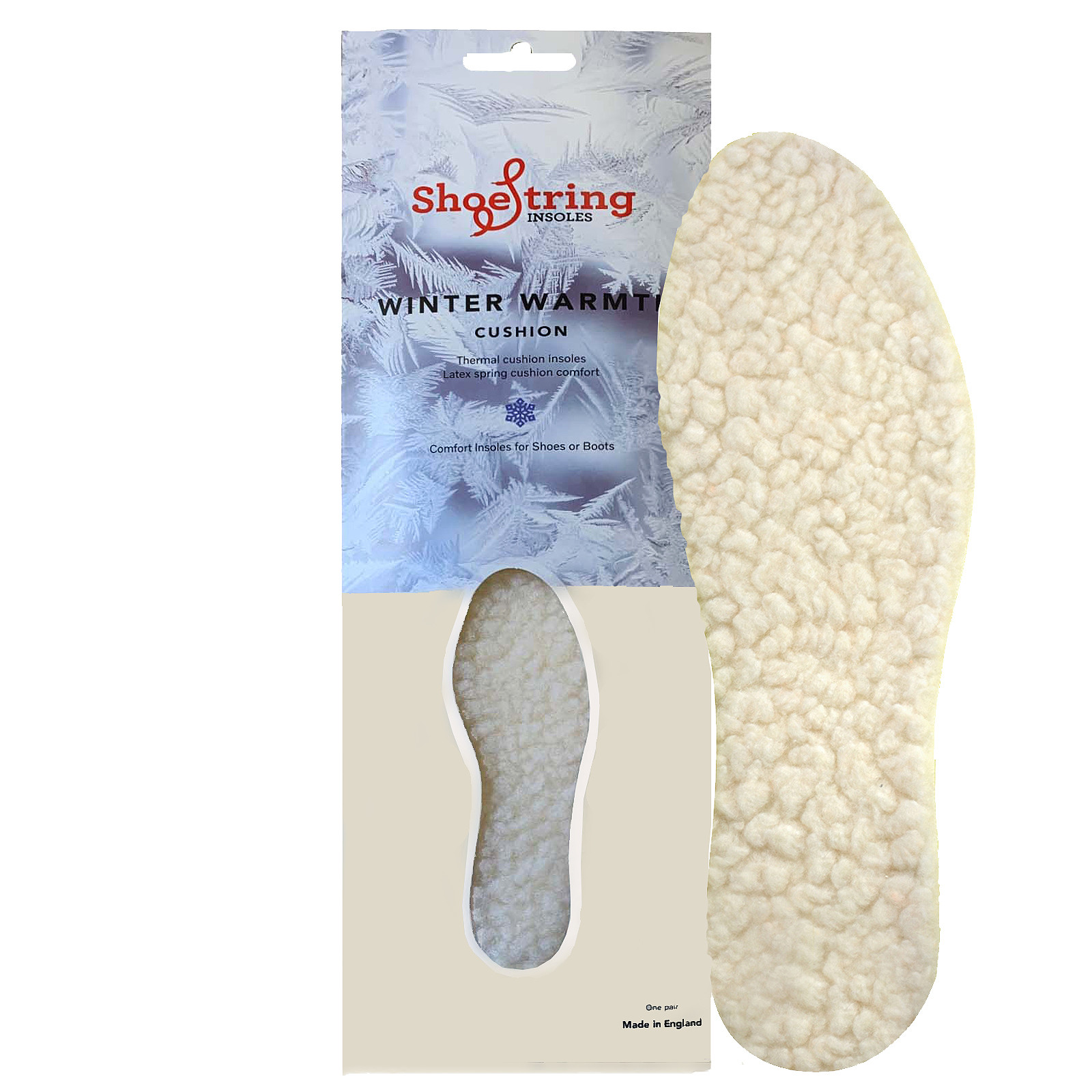 Shoe String Cut To Size Insoles Fleece 