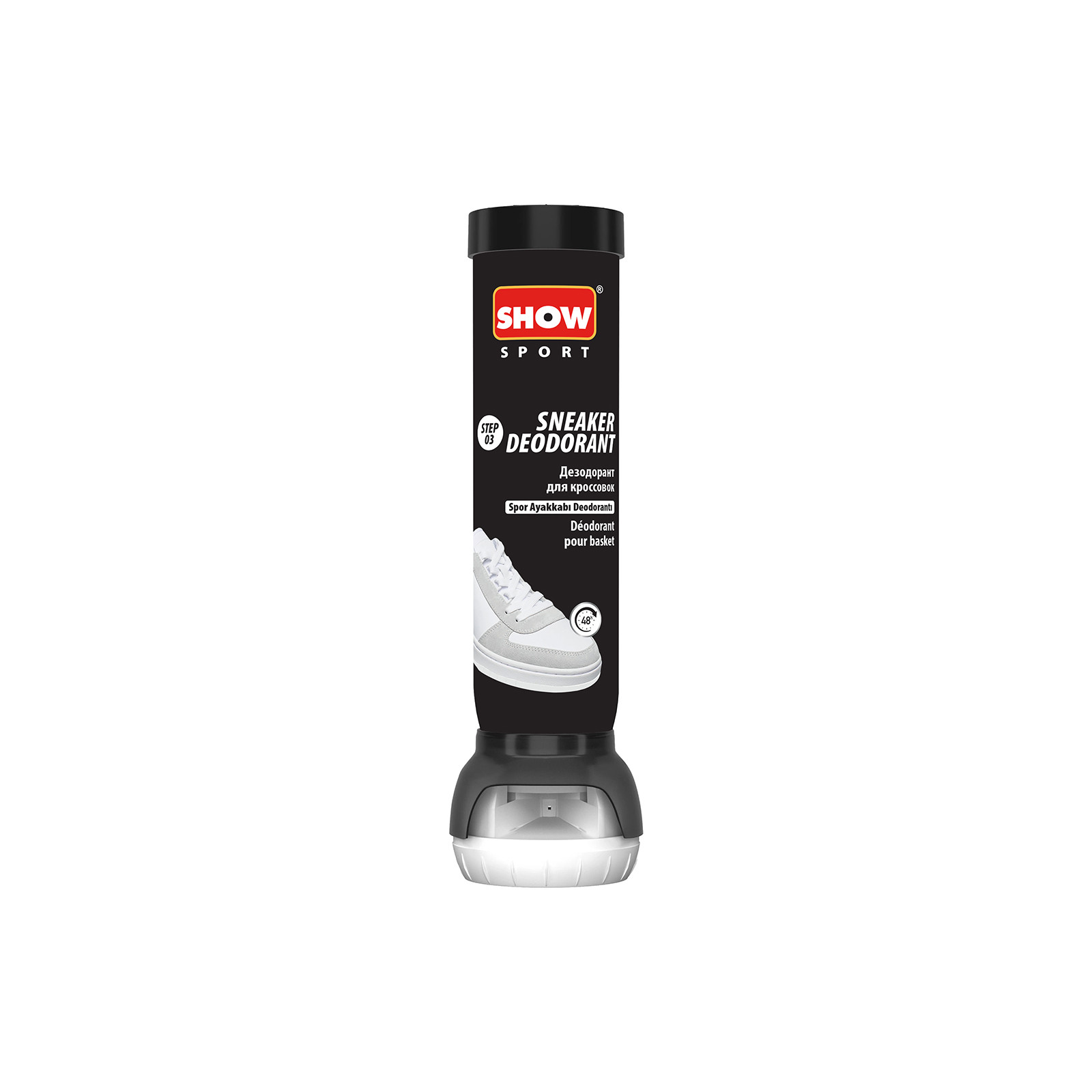 Show Sneaker Deo Push Spray Step 3:  Refresh