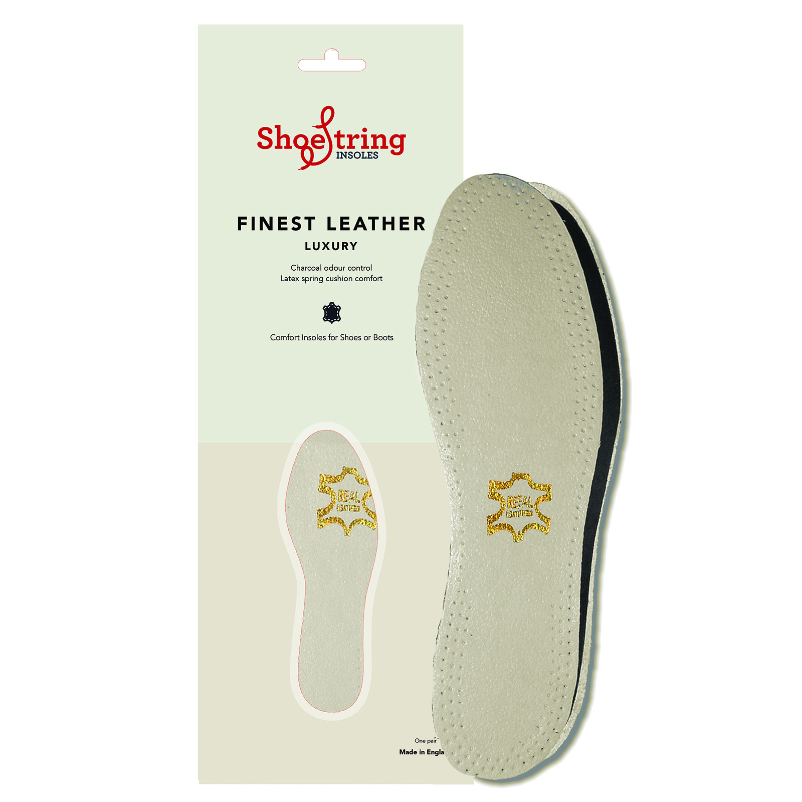 Shoe String Insoles Leather Assorted 