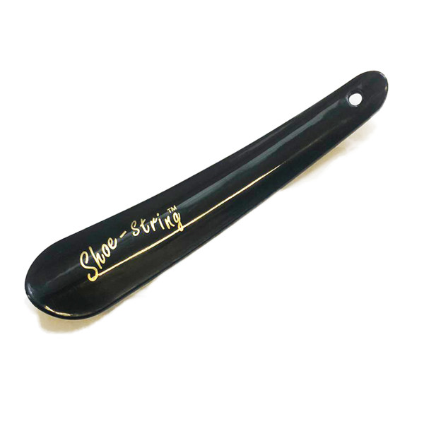 Shoe String Shoe Horn 17cm Black Plastic