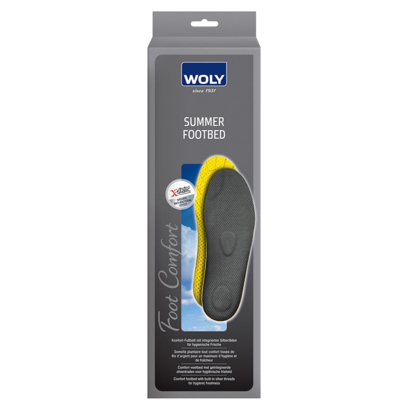 Woly Summer Odour Stop Footbed Insoles Select Size