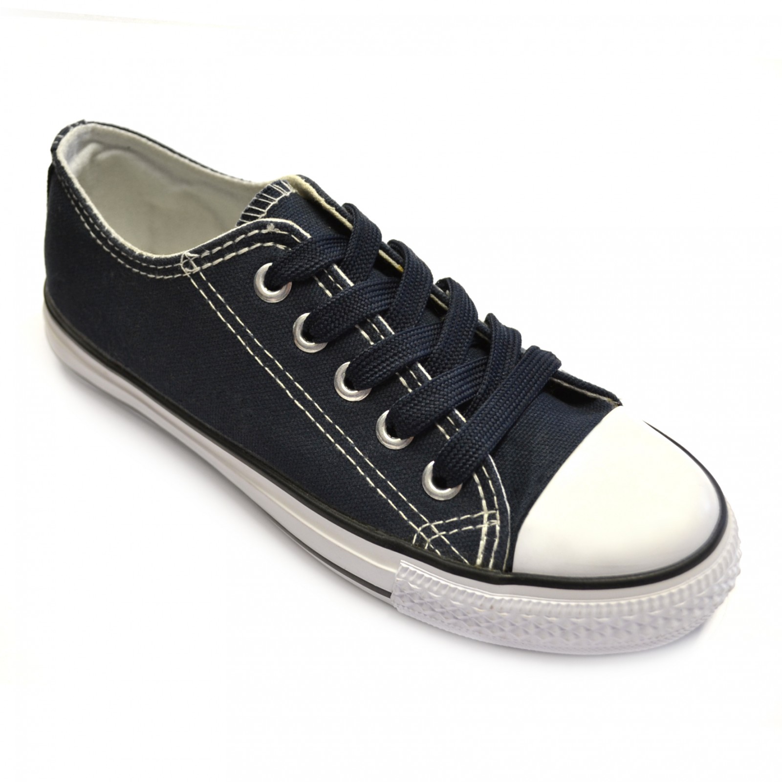 navy blue flat laces