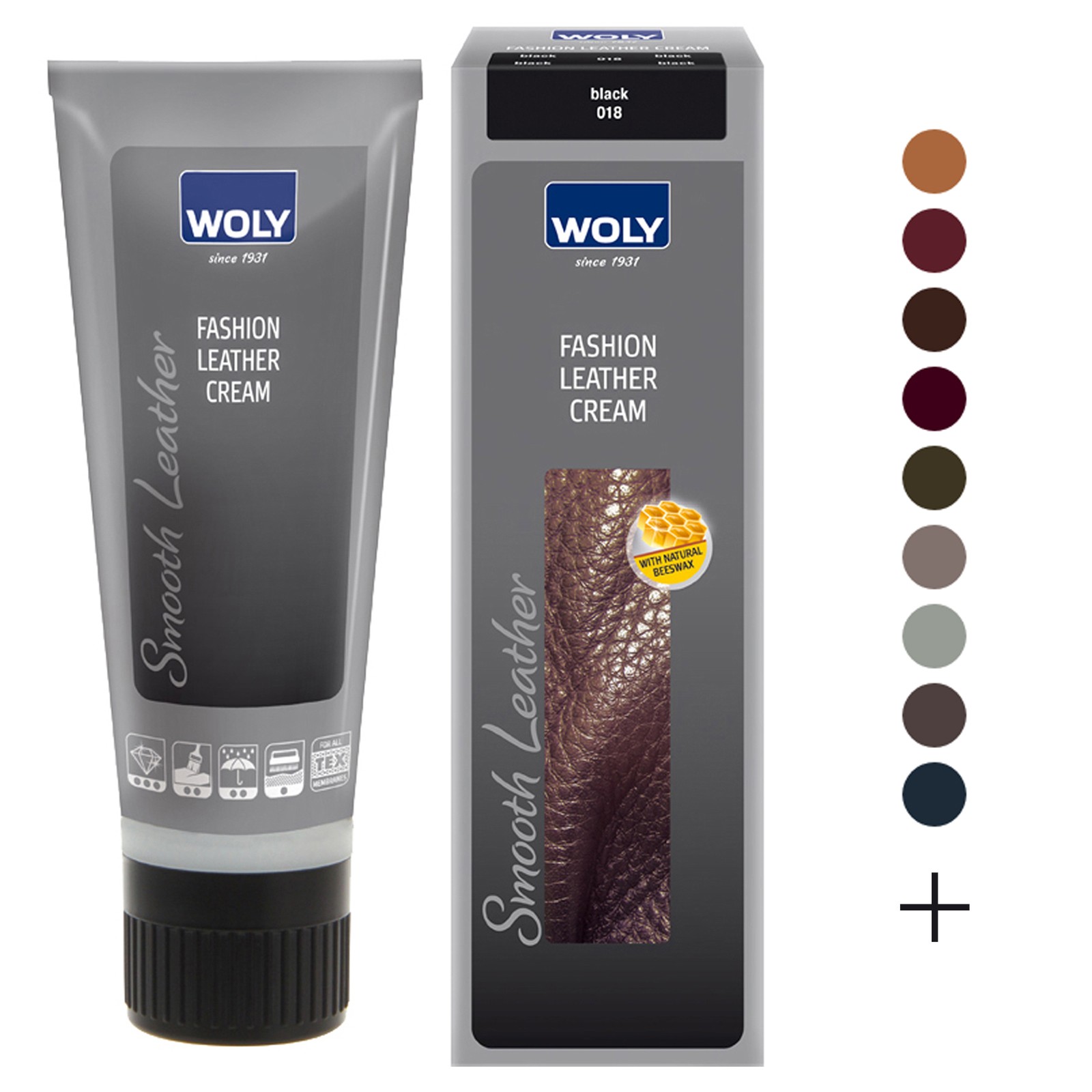 Woly Waterproof Leather Cream 75ml Select Colour