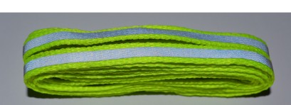 Flo Yellow Flat Reflective Laces  - Select Length