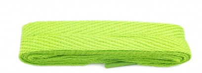 Lime 120cm American Flat 10mm Laces