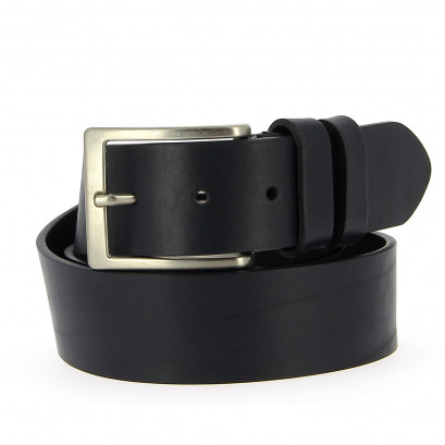 Belts Leather 35mm Jean Navy 130cm