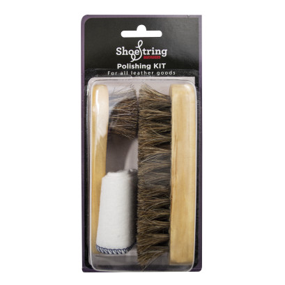 Shoe String Brushes Brush Set (2 brushes and cloth)