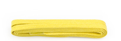 Yellow 120cm Waxed 5mm Flat Laces
