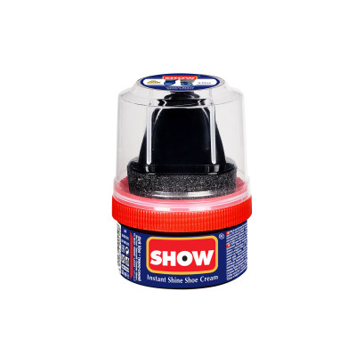 Show Navy Instant Shine Shoe Cream With Sponge 50ml 1 Unit