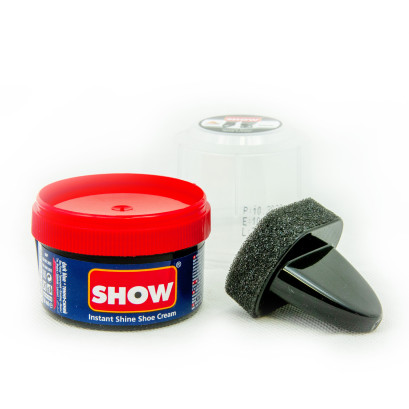 Show Navy Instant Shine Shoe Cream With Sponge 50ml
