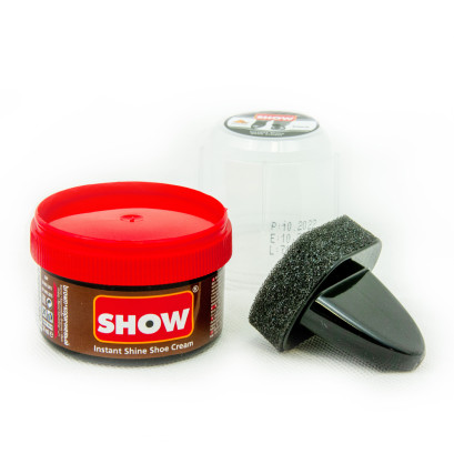 Show Brown Instant Shine Shoe Cream With Sponge 50ml