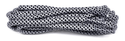 Black-white Honeycomb Rope Laces 