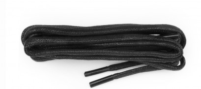 Black Chunky Wax Laces 5mm