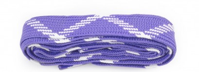 Purple/white Fat Laces