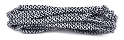 Black-white 120cm Honeycomb Rope Laces 